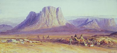 The Camel Train, Condessi, Mount Sinai, 1848 by Edward Lear